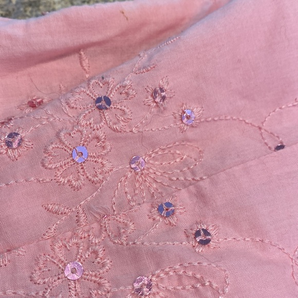 Philip Decaprio WITH FLAWS Pink Dress Lined Sequins Lace 8 - Picture 15 of 17